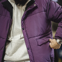 Veste matelassée pour homme, veste réversible Maden, style vêtements de travail imperméables, parka épaisse, col court, manteau d'hiver Tremd 2026
