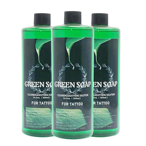 Solución Limpiadora Concentrada de Jabón Verde para Tatuajes, Lavado con Algas Verdes para Suministros Profesionales de Tatuajes - Product Image 4
