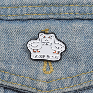 Pin Enamel benturan angsa bros logam angsa lucu kartun kustom hadiah perhiasan lucu lencana kerah dekoratif - Product Image 1