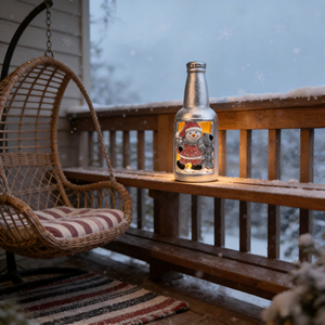 Luces <span class=keywords><strong>de</strong></span> Gnomo <span class=keywords><strong>de</strong></span> Santa Claus y <span class=keywords><strong>Muñeco</strong></span> <span class=keywords><strong>de</strong></span> <span class=keywords><strong>Nieve</strong></span> Pintadas en Terracota - Adornos Decorativos Navideños para el Hogar con Brillo LED - Product Image 2