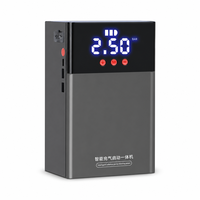 Kit d'urgence routier : Démarreur de batterie avec pompe à air, gonfleur de pneus, batterie externe USB et lampe LED pour les propriétaires de voitures en voyage hivernal