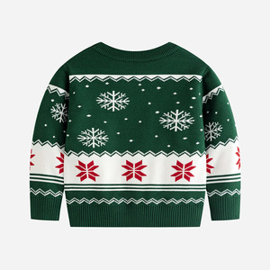 2024 Custom Design New Kids <strong>Christmas</strong> Sweater Boy Baby Cute Elk Cartoon Pullover <strong>Girl</strong> Autumn <strong>Jumper</strong> - Product Image 2