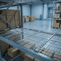 Plancher en treillis soudé en acier Q235 électrogalvanisé pour rayonnages de stockage en entrepôt