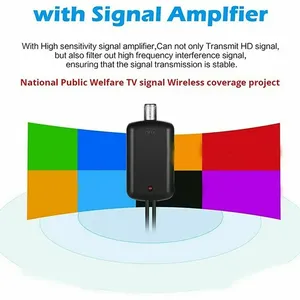 Antenne TV numérique intérieure 5000 Miles HD 8K 4K 1080P 25DB HDTV DVB-T DVB-T2 Antenne TV par câble UHF VHF <span class=keywords><strong>DTV</strong></span> Antennes TV Aériennes - Product Image 3