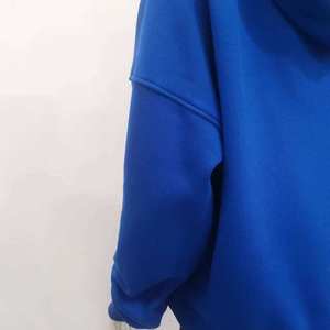Ensemble de sweat à capuche pour hommes en coton de haute qualité impression bouffante personnalisée propre Logo lourd rembourré culture tricoté vêtements doux col rond - Product Image 5