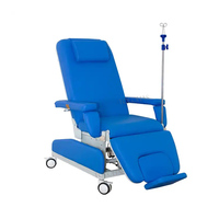 LHOCS Chaise de dialyse manuelle ajustable Chaise médicale personnalisable pour perfusion et don de sang pour hémodialyse