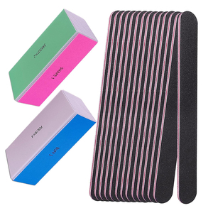 <span class=keywords><strong>12</strong></span> Pcs Công Cụ Làm Móng Tay Kit 4 Cách Miếng Bọt Biển Móng Tay Đệm Biểu Tượng Tùy Chỉnh Có Thể Giặt Màu Đen Giấy nhám Móng Tay Tập Tin Chuyên Nghiệp <span class=keywords><strong>Nail</strong></span> Nguồn Cung Cấp Thiết Lập - Product Image 1