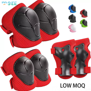 SeeMore - Juego de 6 Protectores Ajustables para Niños, Resistentes a Impactos, para Rodillas y Codos, para Patinaje, Ciclismo y Skateboarding - Product Image 1