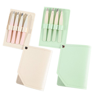 <span class=keywords><strong>Pince</strong></span> à épiler pour extension de cils personnalisée de marque privée en acier inoxydable sans lacunes pour l'épilation du visage vers l'intérieur - Product Image 1