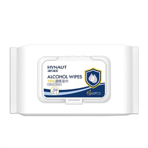 Lingettes désinfectantes à l'alcool Hainuo Huinuode de Haier, lingettes à 75 % d'alcool, lingettes humides pour la maison, paquet de 60, antibactériennes - Product Image 2