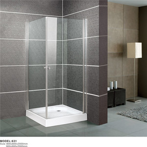 <span class=keywords><strong>Porte</strong></span> <span class=keywords><strong>de</strong></span> <span class=keywords><strong>douche</strong></span> d'angle incurvée en aluminium au design contemporain - Product Image 5