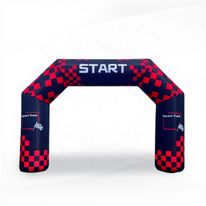 Columna de arco inflable hermética para carreras de caballos, inicio y fin, columna de aire publicitaria inflable - Product Image 1