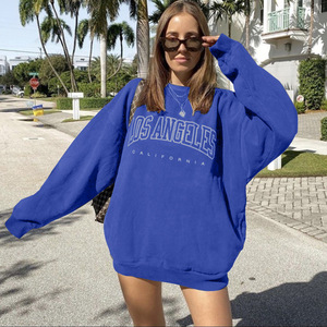 Sweat-shirt décontracté mi-long à imprimé personnalisé en gros pour femmes - Product Image 2