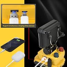 20W/30W/40W/50W Portable Battery <b>Light</b> With USB & Type-C Charging Port <b>LED</b> Flood Work WD-8105 2000LM Portable <b>LED</b> Flood Work Lig - Product Image 5