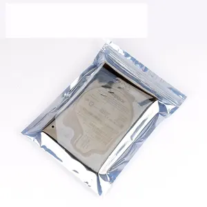 中国定制尺寸可重新密封真空塑料静电屏蔽Flm袋防静电电动势屏蔽袋，带自己的标志