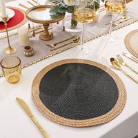 Fabricant vente en gros de tapis et tampons décoratifs isolants en plastique PP tressé à trois brins pour restaurant et hôtel