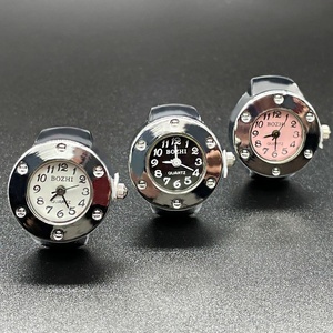 Relojes <span class=keywords><strong>de</strong></span> Anillo al por Mayor - Reloj <span class=keywords><strong>de</strong></span> Dedo Elástico <span class=keywords><strong>de</strong></span> Cuarzo Chapado en Oro y Plata para Reventa, Listo para Dropshipping - Product Image 2