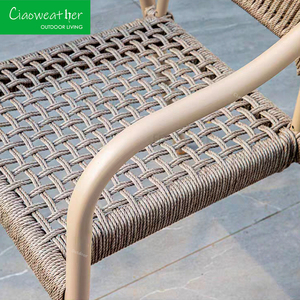 Modern PE Rattan Set Garden Patio Restaurant Dining <b>Tables</b> and Chairs Outdoor Coffee Shop <b>Aluminum</b> Dining Set Modern PE R - Product Image 6