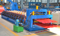 Machine de formage de rouleaux de tôles de toiture double couche PPGI PPGL GI GL, machine de fabrication de panneaux muraux métalliques