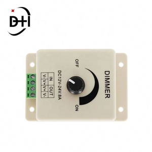 ตัวควบคุมไฟ LED แบบหรี่แสงได้ DC 24V 12V 8A ปรับความสว่างได้ สำหรับไฟ LED สีเดียว - Product Image 3
