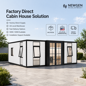 Casa Contenedor Prefabricada Moderna de 20 pies, Diseño Rectangular Minimalista para Uso en Villas - Product Image 1