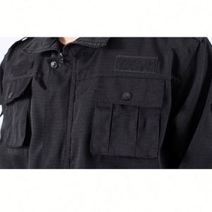 Design Multi Functional Work Clothes Spring and Autumn Special Training Clothes Work Training Clothes Button Shirt Set - Product Image 4
