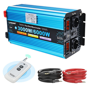 Onduleur solaire hors réseau à onde sinusoïdale pure <span class=keywords><strong>LVYUAN</strong></span> 3000W <span class=keywords><strong>6000W</strong></span> DC 12V 24V vers AC 220V pour système d'énergie solaire et alimentation de secours domestique - Product Image 1
