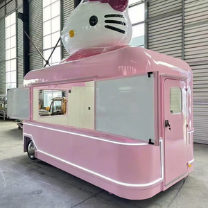 Carrito de Helados de Acero Inoxidable con Energía Solar, Carrito de Café Blanco, Food Truck con GPS, Resistente a la Corrosión, con Espacio Integrado para Snacks - Product Image 1