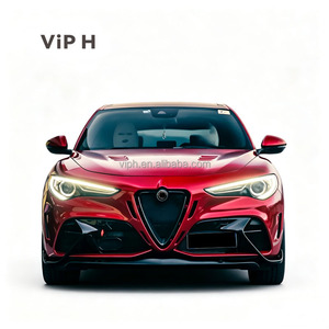 Kit di Aggiornamento <span class=keywords><strong>Paraurti</strong></span> <span class=keywords><strong>Anteriore</strong></span> <span class=keywords><strong>Alfa</strong></span> <span class=keywords><strong>Romeo</strong></span> Stelvio GTAm - <span class=keywords><strong>Paraurti</strong></span> e Kit Carrozzeria Modificati in Fibra di Carbonio, Finitura Nera Lucida, Facile Installazione - Product Image 2