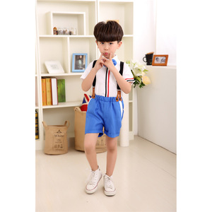 Conjuntos de Ropa para Niños, Overoles de Manga Corta de Algodón en Rojo, Verde y Azul - Product Image 3