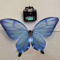 Dron Mariposa con Control Flysky, LED, Envergadura de 72 cm, Desmontable, Batería Recargable 2S, Iluminación para Escenarios, Bodas, Eventos, Fiestas, Novedades