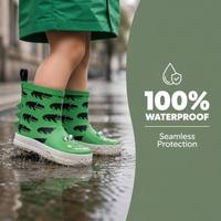 Bottes de pluie pour bébé en caoutchouc naturel 3D avec logo personnalisé, support OEM ODM, imperméables, écologiques, bottes pour tout-petits, enfants
