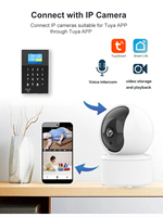 Kit de système d'alarme incendie et domestique intelligent Tuya 2G 4G GSM WiFi avec portée de détection de 100-200 m, contrôle à distance portable via application