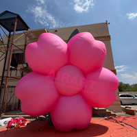 Structures Gonflables pour Festivals de Musique, Grandes Fleurs Gonflables Roses, Décorations de Scène DJ avec Fleurs Gonflables