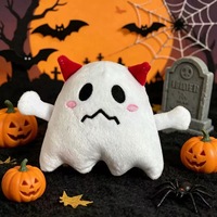 Mainan Boneka Hantu Halloween Lucu Mini Boneka Hantu Isi Lembut Dekorasi Meja Halloween Hadiah Pesta Hadiah Liburan