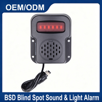 Sensor de Seguridad para Vehículos Pesados con Alarma Sonora y Luminosa para Evitar Colisiones Laterales (BSD), DC 8V-36V, Accesorio para Logística ODM