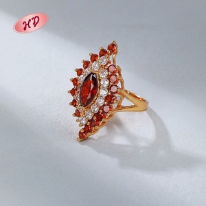 18K Gold Plated Luxury Adjustable Copper Fashion <b>Rings</b> <b>Cubic</b> <b>Zirconia</b> Eye Trendy Jewelry for <b>Wedding</b> Party Engagement for Women - Product Image 2
