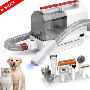 <b>Pet</b> Vacuum Cleaner Set Rechargeable With <b>Brush</b> Attachments For Dog Cat Grooming Hair Removal Tool - Product Image 1