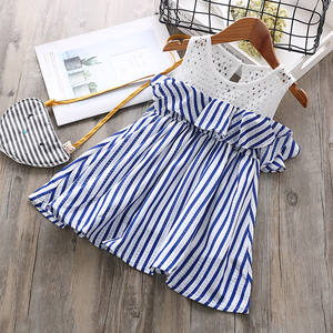 Fabricantes de Productos para Bebés en Tailandia, Venta en Línea de Vestidos a Rayas Azules para Niñas - Product Image 2