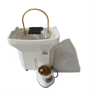 Fauteuil de lavage de cheveux Kisen avec massage, bac à shampoing, lit de beauté style thaïlandais, avec chauffe-eau, circulation d'eau et appareil vapeur - Product Image 1