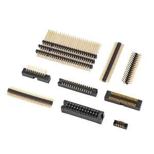 Kaynak fabrika 2*20 Pitch 1.0mm 2.0mm 1.27mm 2.54mm Pin başlık PCB kartı DIP SMD SMT erkek başlık konektörü