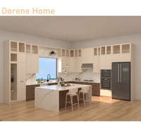 Dorene 2025 Vente à Chaud Design Classique Table d'Île de Cuisine de Haute Qualité avec Rangement