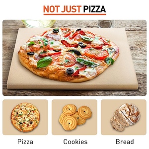 Outils rectangulaires résistants de pizza en métal de pierres de cuisson de <span class=keywords><strong>cordiérite</strong></span> - Product Image 5