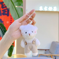 Peluches salopette Mini peluche moelleux ours en peluche porte-clés gros petits ours en peluche peluche lapin lapin poupée jouets en peluche