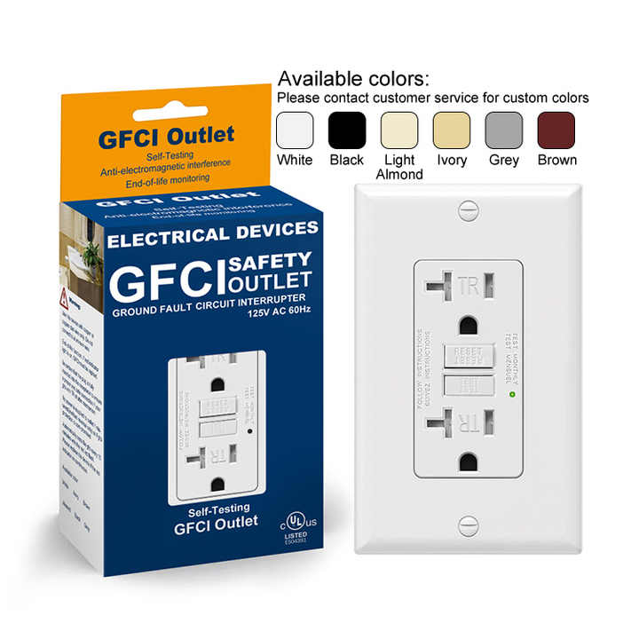 GT20 Hot selling tr self test gfci duplex floor outlet computer 