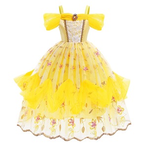 Pronto per <span class=keywords><strong>la</strong></span> spedizione ragazze giallo Costume da <span class=keywords><strong>principessa</strong></span> per Belle Halloween costumi per i bambini Belle abito da <span class=keywords><strong>principessa</strong></span> - Product Image 6