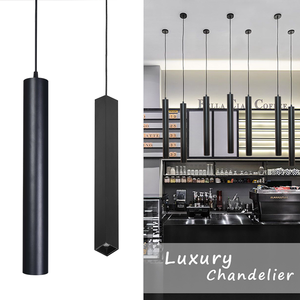 Lampada a Sospensione Moderna COB LED per Cucina, Lampadario Decorativo da Interno, Faretto Rotondo Lungo in Alluminio 20W ad Alta Luminosità - Product Image 5