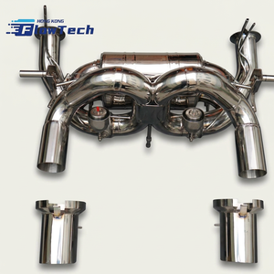 Sistema de escape de alto rendimiento para Lamborghini Aventador SVJ 6.5 de aleación de acero inoxidable Catback con silenciador y válvula - Product Image 6