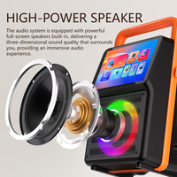 Enceinte de karaoké portable Android sans fil carrée d'extérieur avec écran pour système KTV domestique
