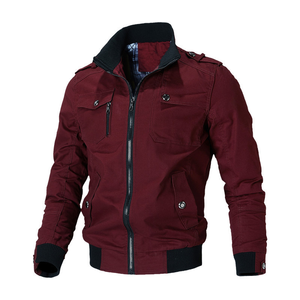 Veste cargo <span class=keywords><strong>d</strong></span>'<span class=keywords><strong>hiver</strong></span> à fermeture éclair de mode personnalisée avec logo, coupe-vent <span class=keywords><strong>pour</strong></span> <span class=keywords><strong>homme</strong></span>, veste <span class=keywords><strong>d</strong></span>écontractée <span class=keywords><strong>pour</strong></span> moto, coupe ajustée - Product Image 5